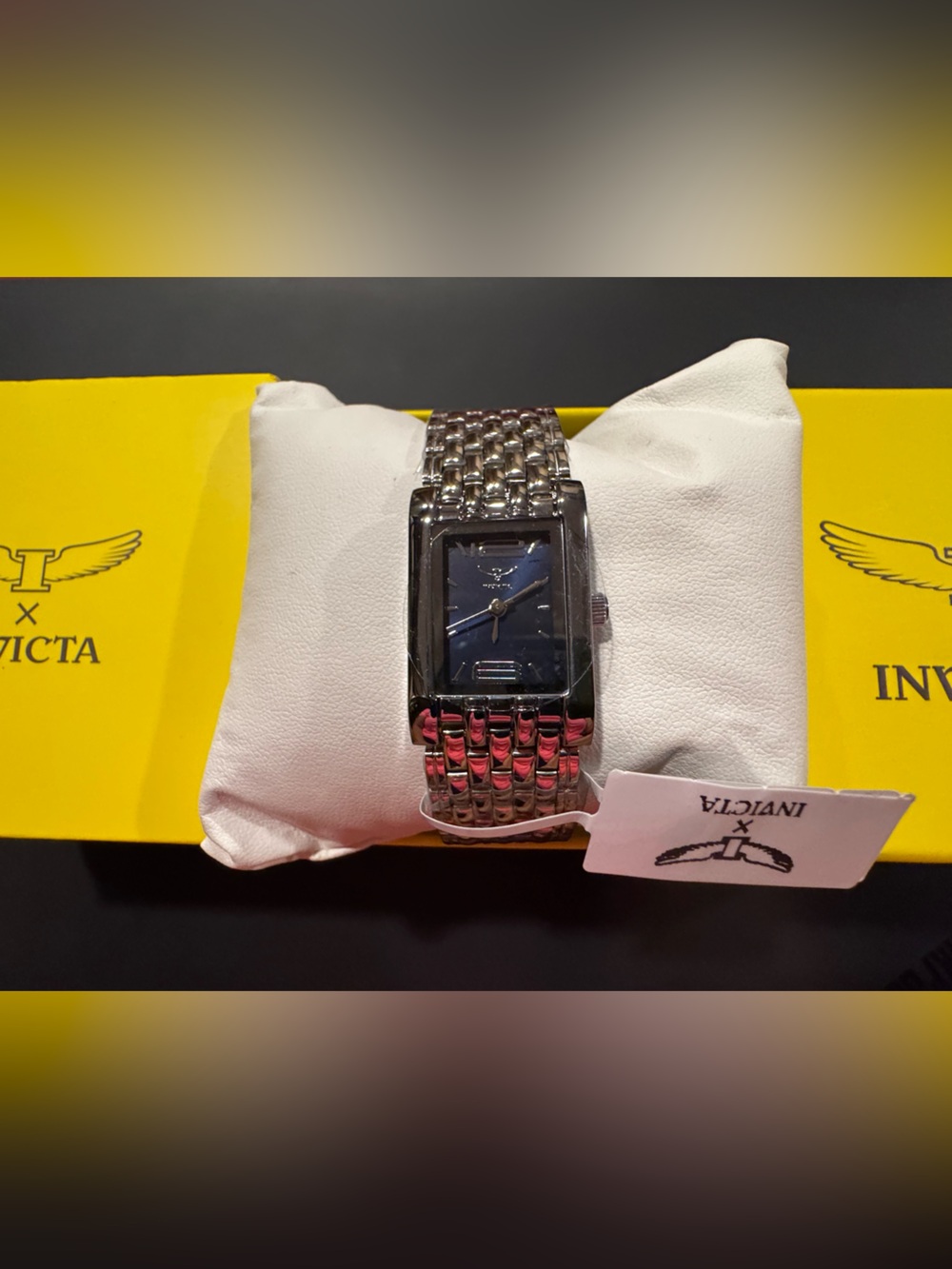 Invicta Women’s Silver Bracelet Watch with Navy Dial